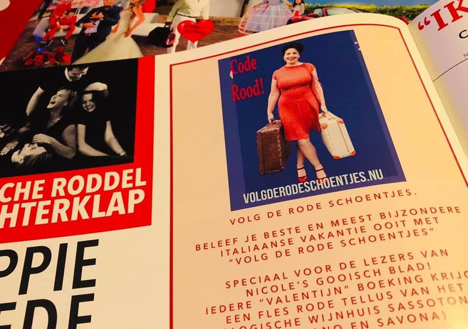 Volg de rode schoentjes in het Gooisch blad