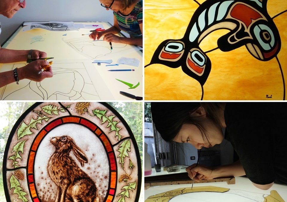 Stained glass and glass painting