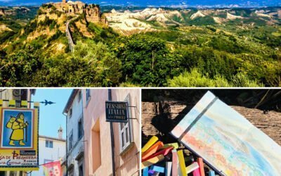 Masterclass online pastel painting. Live from Bolsena & Cività di Bagnoregio Central Italy