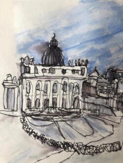 Urban sketching Rome