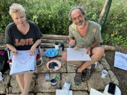 schildervakantie in Italië in olijfgaard bij Lago di Bolsena