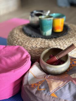 Klankschalen Yoga meditatie retraite Bolsena