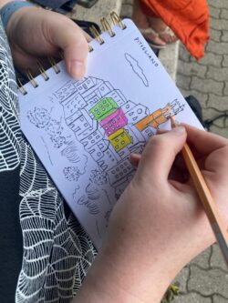 schetsboek urban sketching Italië
