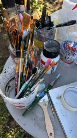 Painting holiday Italy 10 Materiaal schildervakantie Bolsena Italie